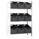 Artikelbild 1 für SCHULTE Anbau-Schrägbodenregal L MULTIplus150 13681 lichtgrau 130,0 x 60,0 x 200,0 cm, Artikelnummer 626117