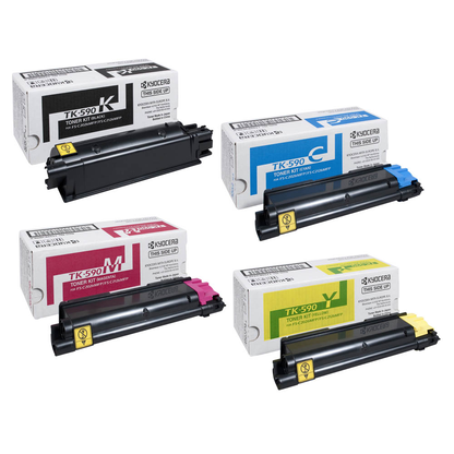 Artikelbild für KYOCERA TK-590BK/C/M/Y schwarz, cyan, magenta, gelb Toner, 4er-Set, Artikelnummer 105247