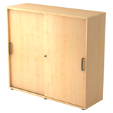 Artikelbild 1 für HAMMERBACHER Schiebetürenschrank Haziender, V1753S/3/3/SG ahorn 2 Fachböden 120,0 x 40,0 x 110,0 cm, Artikelnummer 630184