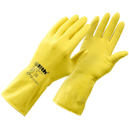 Artikelbild für Ulith unisex Gummihandschuhe gelb Größe M, 1 Paar, Artikelnummer 419445