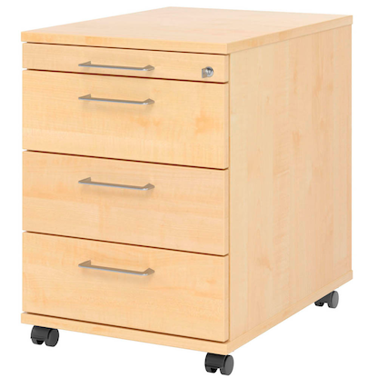 Artikelbild für HAMMERBACHER Popular Rollcontainer ahorn 4 Auszüge 42,8 x 58,0 x 59,0 cm, Artikelnummer 991620