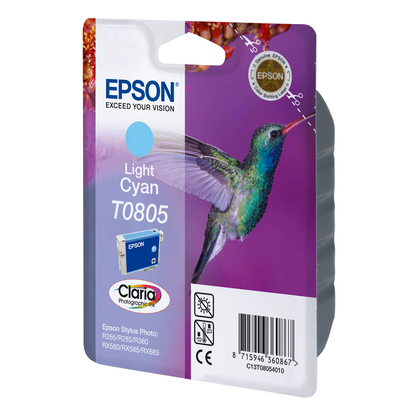 Artikelbild für EPSON T0805 (Kolibri) light cyan Druckerpatrone, Artikelnummer 868372