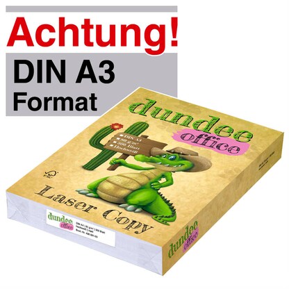 Artikelbild für dundee Kopierpapier Laser Copy DIN A3 80 g/qm 500 Blatt, Artikelnummer 436899