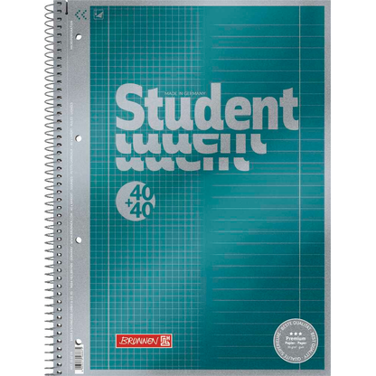 Artikelbild 2 für BRUNNEN Collegeblock Premium Student DUO 28 + 27 liniert und kariert DIN A4 mit Randlinie (innen und außen), 5 St., Artikelnummer 770588