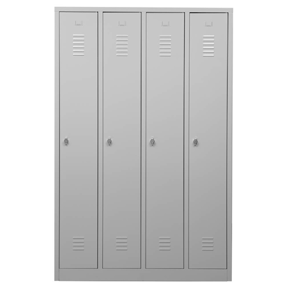 Artikelbild 2 für Gürkan Spind lichtgrau 105035, 4 Schließfächer 117,0 x 50,0 x 180,0 cm, Artikelnummer 560021