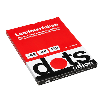 Artikelbild 10 für dots Laminierfolien glänzend für A4 80 micron, 100 St., Artikelnummer 218239