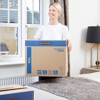 Artikelbild 9 für Bankers Box Umzugskartons SmoothMove FastFold 47,0 x 48,0 x 41,2 cm, 5 St., Artikelnummer 539043