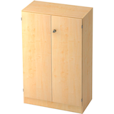 Artikelbild 1 für HAMMERBACHER Aktenschrank Haziender, V6550/3/3/SG ahorn 2 Fachböden 80,0 x 42,0 x 127,0 cm, Artikelnummer 630537
