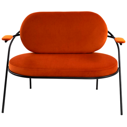 Artikelbild 2 für meet powered by PAPERFLOW 2-Sitzer Sofa SATURNE rost schwarz Stoff 118,0 x 73,0 x 88,0 cm, 1 St., Artikelnummer 231349