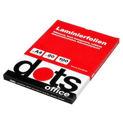 Artikelbild 11 für dots Laminierfolien glänzend für A4 80 micron, 100 St., Artikelnummer 218239