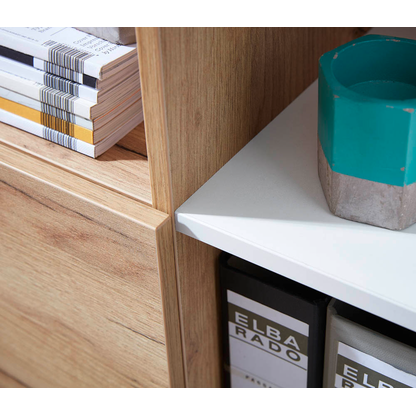 Artikelbild 8 für GERMANIA Regalschrank Lioni, 4195-513 weiß, eiche 85,0 x 40,0 x 120,0 cm, 1 St., Artikelnummer 501325