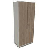 Artikelbild 1 für fm Aktenschrank Sidney, 4260429763788 weiß, eiche natur 4 Fachböden 80,0 x 44,2 x 186,9 cm, Artikelnummer 410684