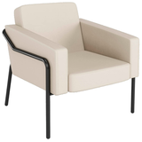 Artikelbild 1 für medso powered by PAPERFLOW Sessel MEDSO L creme schwarz Kunstleder 75,0 x 74,3 x 73,6 cm, 1 St., Artikelnummer 522536