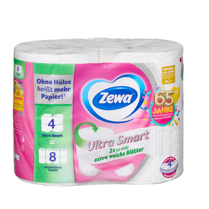 Artikelbild 3 für Zewa Toilettenpapier Ultra Smart 4-lagig, 4 Rollen, Artikelnummer 688347