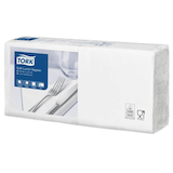 Artikelbild 1 für TORK Servietten Soft weiß 3-lagig 32,6 x 33,0 cm, 150 St., Artikelnummer 452247