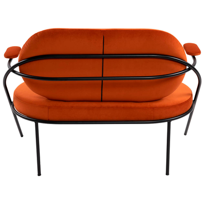 Artikelbild 4 für meet powered by PAPERFLOW 2-Sitzer Sofa SATURNE rost schwarz Stoff 118,0 x 73,0 x 88,0 cm, 1 St., Artikelnummer 231349