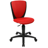 Artikelbild 1 für Topstar Kinderdrehstuhl High S'cool®, 70570BB20 Stoff rot, Gestell schwarz, Artikelnummer 164850