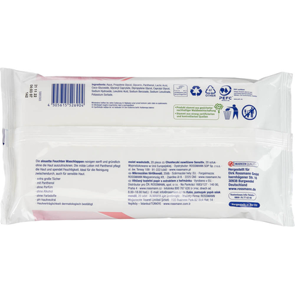 Artikelbild 4 für alouette Feuchttücher Waschlappen 1-lagig weiß, 20 Tücher, Artikelnummer 212924