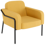 Artikelbild 1 für medso powered by PAPERFLOW Sessel MEDSO L Rund gelb schwarz Stoff 75,0 x 74,3 x 73,6 cm, 1 St., Artikelnummer 522726