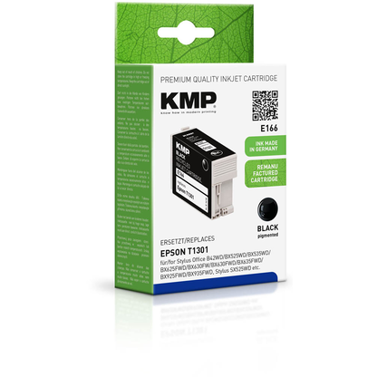 Artikelbild 2 für KMP E166 schwarz Druckerpatrone kompatibel zu EPSON 13 XL / T1301 XL, Artikelnummer 316822