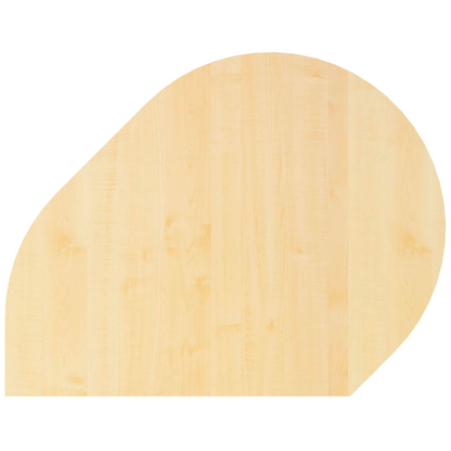 Artikelbild für HAMMERBACHER Anbautisch höhenverstellbar Haziender ahorn, silber Tropfenform 103,0 x 80,0 x 68,0 - 76,0 cm, Artikelnummer 151546