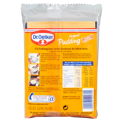 Artikelbild 2 für Dr. Oetker Puddingpulver 3x 37,0 g, 3 St., Artikelnummer 742302