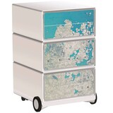 Artikelbild 1 für PAPERFLOW easyBox Industrial Rollcontainer weiß, bunt 61843 4 Auszüge 39,0 x 43,6 x 64,2 cm, Artikelnummer 214589