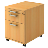 Artikelbild 1 für HAMMERBACHER Solid AC20 Rollcontainer buche 3 Auszüge 42,8 x 58,0 x 59,0 cm, Artikelnummer 399307