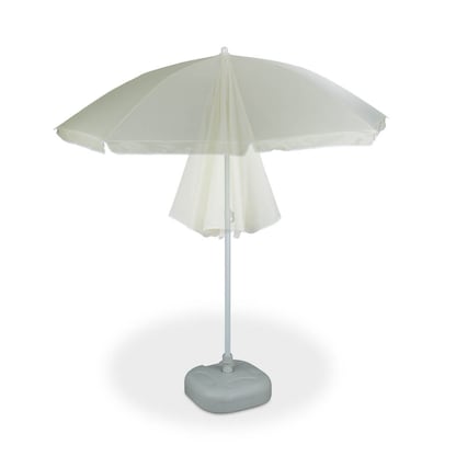 Artikelbild für relaxdays Sonnenschirm rund, beige neigbar Ø 180,0 cm, 1 St., Artikelnummer 451324
