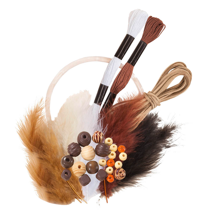 Artikelbild 2 für folia Bastelset Traumfänger Ethno terracotta, Artikelnummer 479214