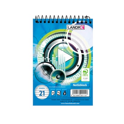 Artikelbild für LANDRÉ® Notizblock DIN A6 liniert Lineatur 21, 1 St., Artikelnummer 298689