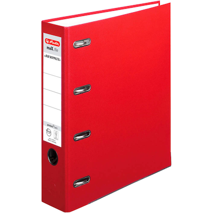 Artikelbild für herlitz maX.file protect Doppelordner rot Karton 7,0 cm, 1 St., Artikelnummer 891806