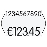 Artikelbild 1 für METO Preisetiketten weiß permanent 26,0 x 16,0 mm, 18 Rollen, Artikelnummer 757591