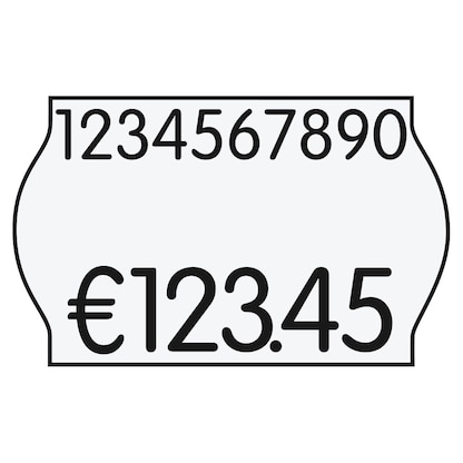 Artikelbild für METO Preisetiketten weiß permanent 26,0 x 16,0 mm, 18 Rollen, Artikelnummer 757591