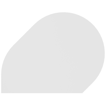 Artikelbild für HAMMERBACHER Anbautisch höhenverstellbar Haziender weiß, silber Tropfenform 103,0 x 80,0 x 68,0 - 76,0 cm, Artikelnummer 151698