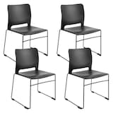 Artikelbild 1 für Topstar Besucherstühle Visit Lite RE100SS schwarz Kunststoff, 4 St., Artikelnummer 740017