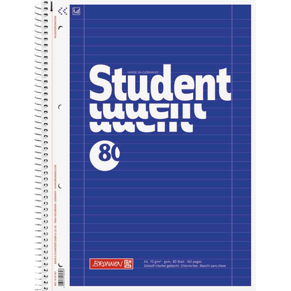 Artikelbild 2 für BRUNNEN Collegeblock Student liniert DIN A4 mit Rand, 5 St., Artikelnummer 770699