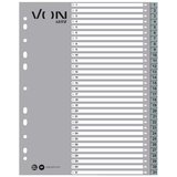 Artikelbild 1 für VON LEITZ Register DIN A4 Überbreite 1-31 grau-weiß 31-teilig, 1 Satz, Artikelnummer 635886