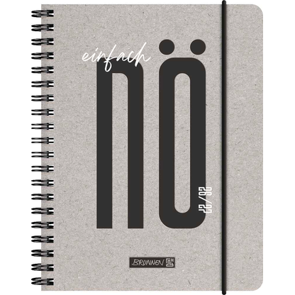 Artikelbild 2 für BRUNNEN Schülerkalender einfach Nö 2026/2027 grau, 1 St., Artikelnummer 805079