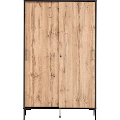 Artikelbild 5 für MÖBELPARTNER Schiebetürenschrank 2000, 701724 landhaus-eiche 6 Fachböden 100,0 x 41,0 x 163,8 cm, Artikelnummer 651093