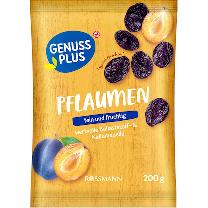 Artikelbild 2 für GENUSS PLUS PFLAUMEN Trockenfrüchte 200,0 g, Artikelnummer 667382