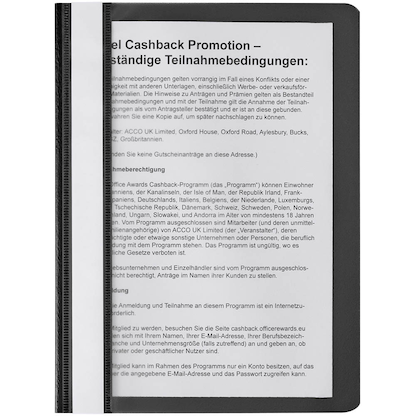 Artikelbild 3 für Schnellhefter Kunststoff schwarz DIN A5, 1 St., Artikelnummer 252922