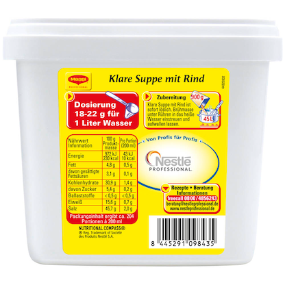 Artikelbild 3 für Maggi® Klare Suppe mit Rind 900,0 g, 1 St., Artikelnummer 691214