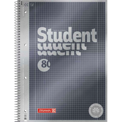 Artikelbild 2 für BRUNNEN Collegeblock Premium Student 28 kariert DIN A4 mit Randlinie (innen und außen), 5 St., Artikelnummer 770707