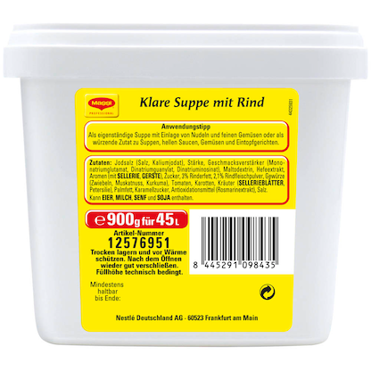 Artikelbild 4 für Maggi® Klare Suppe mit Rind 900,0 g, 1 St., Artikelnummer 691214