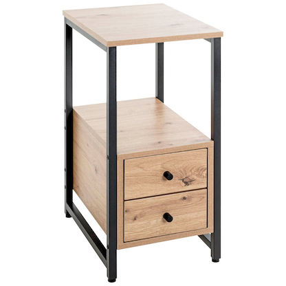 Artikelbild 3 für HAKU Möbel Beistelltisch rechteckig Spanplatte bergen-eiche 30,0 x 40,0 x 63,0 cm, 1 St., Artikelnummer 142418