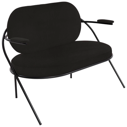 Artikelbild für meet powered by PAPERFLOW 2-Sitzer Sofa SATURNE schwarz Kunstleder 118,0 x 73,0 x 88,0 cm, 1 St., Artikelnummer 231359