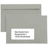 Artikelbild 1 für kaenguruh the world of paper Briefumschläge DIN C6 mit Fenster grau selbstklebend 1.000 St., Artikelnummer 736099