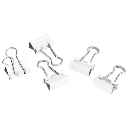 Artikelbild für Gowi Foldbackklammern weiß 1,5 cm, 12 St., Artikelnummer 721393