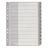 Artikelbild 1 für LEITZ Ordnerregister 1282 DIN A4 Vollformat, Überbreite 1-12 grau 12-teilig, 1 Satz, Artikelnummer 184655